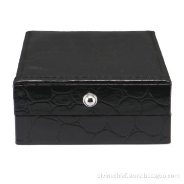 Custom High End Leather Cufflinks Box Packaging In Packaging Boxes